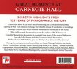 Great Moments at Carnegie Hall  - Selected Highlights