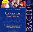 Bach: Cantatas, BWV 195-197
