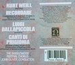 Weill: Recordare / Dallapiccola: Canti di Prigionia