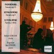Paderewski: Sonata op. 13; Szymanowski: Sonata op. 9; Lutoslawski: Partita