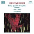 Shostakovich: String Quartets (Complete), Vol. 3