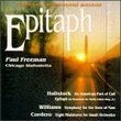 Hailstork: Epitaph; Williams, James: Symphony / Freeman, Chicago Sinfonietta