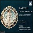 Rameau - Castor & Pollux (Chamber Version 1754)/ Corréas · Einhorn · Gerstenhaber · Vinson · Le Coz · Cantor · XVIII-21, Musique Des Lumières · Frisch