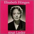 Elisabeth Höngen singt Lieder