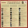 Great Moments at Carnegie Hall