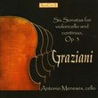 Carlo Graziani: Siux Sonatas for violoncello & continuo, Op. 3