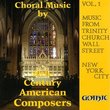 Choral Music By 20th Century Composers