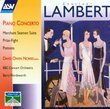 Lambert:  Piano Concerto