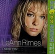 Leann Rimes I Need You - postcard and sticker 2001 Taiwanese CD album 8573-87638-2