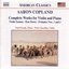 Copland: Complete Works for Violin and Piano