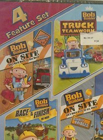 Bob the Builder 4 Feature Set DVD (On Site Houses & Playgrounds/ Truck Teamwork/ Race To The Finish/ On Site: Roads & Bridges)