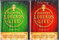 Time Life : Country Legends Live Vol#1 and Vol#5 : 2 Pack Gift Set - Loretta Lynn , Mel Tillis , Barbara Mandrell , Eddie Rabbit , George Jones , Roger Miller , the Gatlin Brothers
