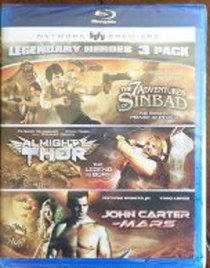 Legendary Heroes 3 Pack: The 7 Adventures of Sinbad/Almighty Thor/John Carter of Mars