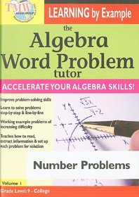 Algebra Word Problem Tutor: Number Problems