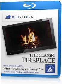 BluScenes: The Classic Fireplace 1080p HD Blu-ray Disc [Blu-ray]