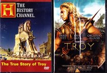 Troy The Movie Starring Brad Pitt , Troy The True Story by The History Channel : 2 Pack Collection