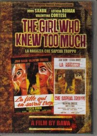The Girl Who Knew Too Much DVD Authentic Region 1 Starring John Saxon Leticia Roman & Valentina Cortese
