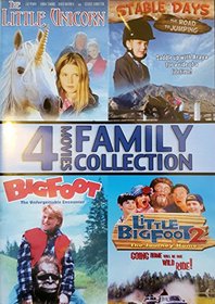 Family Collection (4-Movies) -- The Little Unicorn, Stable Days (Road to Jumping), Bigfoot (Unforgettable Encounter), Little Bigfoot 2 (Journey Home)