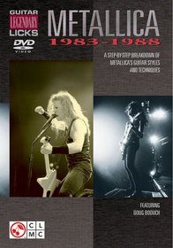 Cherry Lane Metallica - Guitar Legendary Licks 1983-1988 (DVD)