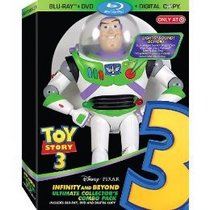 Toy Story 3 Ultimate Collector's Blu-ray (2 discs) / DVD / Digital Copy disc Includes Buzz Lightyear Action Figure