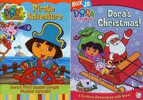 Dora The Explorer - Dora's Christmas! / Pirate Adventure (2 Pack)