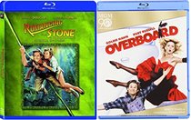 Overboard + Romancing the Stone... Blu Ray Fun Comedy 80's Fun movie Set