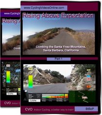 Rising Above Expectation. Climbing The Santa Ynez Mountains, Santa Barbara California. Indoor Cycling Training / Spinning Fitness and Workout Videos