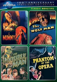 Classic Monsters Spotlight Collection (The Mummy (1932) / The Wolf Man / The Invisible Man / Phantom of the Opera (1943))
