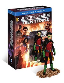 Justice League vs Teen Titans (Deluxe Edition) + DVD + Digital HD + Figure [Blu-ray]