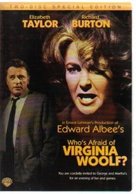 Who's Afraid of Virginia Woolf? 2 Disc DVD Special Edition Authentic Region 1 From Warner Brothers Starring Elizabeth Taylor and Richard Burton