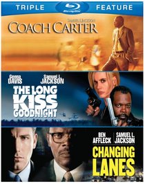 Samuel L. Jackson Triple Feature: Coach Carter / The Long Kiss Goodnight / Changing Lanes [Blu-ray]