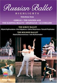 Russian Ballet Highlights / Bolshoi, Kirov, Mukhamedov, Besmertnova, Mezentseva
