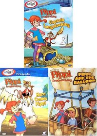 Pippi Longstocking - Captain Longstocking/Here Comes Pippi/Pippi and the Ballon (3 pack)
