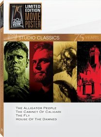 Classic Quad Set 16 (The Alligator People / The Cabinet of Caligari / The Fly / House of the Damned)