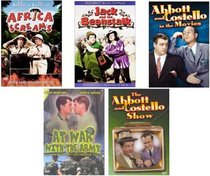[5 DVD Set] Abbott & Costello In: Jack and the Beanstalk, Africa Screams, the Abbott and Costello Show, Abbott and Costello in the Movies "Dean Martin & Jerry Lewis - At War with the Army"