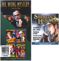 [7 DVD Mystery Set "in a collector's wooden box"] Doomed to Die (1940) / the Fatal Hour (1940) / Mystery of Mr. Wong (1938) / Phantom of Chinatown (1940) "Plus" Over 12 Hours / 10 Sherlock Holmes Features (See Product Details)
