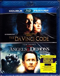 The Da Vinci Code / Angels & Demons Blu-ray Double Feature Pack (Tom Hanks, Dan Brown) Both Hit Movies in 1 Set