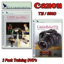 Blue Crane Digital Canon T2i/550D DVD 2 Pack Volume 1 & Speedlite Training
