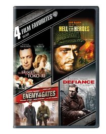 4 Film Favorites: War (The Bridges At Toko-Ri, Hell is for Hero's, Enemy At The Gates, Defiance)