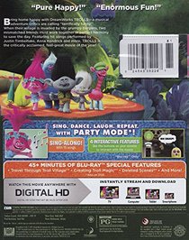 Trolls: Party Ediiton Includes Movie + Party Mode PLUS 2 Music Videos Blu-ray+DVD Combo Pack