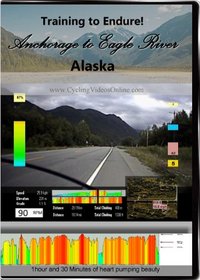 Training to Endure! Anchorage to Eagle River, Alaska Virtual Indoor Cycling Training / Spinning Fitness and Weight Loss Videos