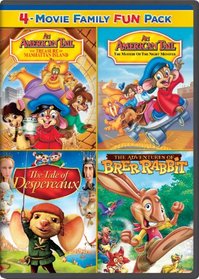 An American Tail: The Treasure of Manhattan Island / An American Tail: The Mystery of the Night Monster / The Tale of Despereaux / The Adventures of Brer Rabbit Family Fun Pack