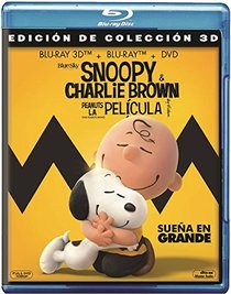 Peanuts La Película (The Peanuts Movie) Snoopy & Charlie Brown - Bluray 3D + Bluray + DVD - English, Spanish and Portuguese (Audio & Subtitles) - Import