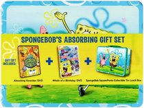 SpongeBob's Absorbing Gift Set (Absorbing Favorites DVD / Whale of a Birthday DVD / Collectible Tin Lunch Box)