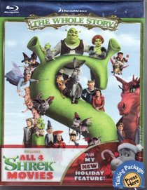 Shrek The Whole Story Includes All 4 Shrek Movies Plus New Holiday Feature - Blu-ray