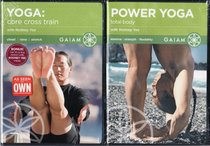 Gaiam LIMITED EDITION 2 Pack DVD Set Rodney Yee - Yoga Core Cross Train / Power Yoga Total Body