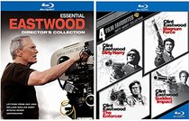 Dirty Harry Collection Clint Eastwood Blu Ray + Essential Eastwood: Director's Collection (Letters from Iwo Jima / Million Dollar Baby / Mystic River / Unforgiven)