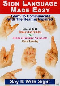 Sign Language Series 33-36