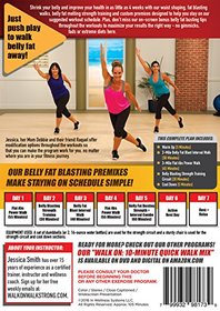 Walk On: Walk Off Belly Fat 5 Days a Week with Jessica Smith, Walk at Home + Strength Training for Women, Beginner, Intermediate Level