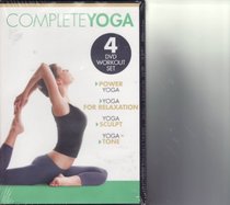 Gaiam Complete Yoga 4 DVD Set Power Yoga / For Relaxation / Sculpt / Tone